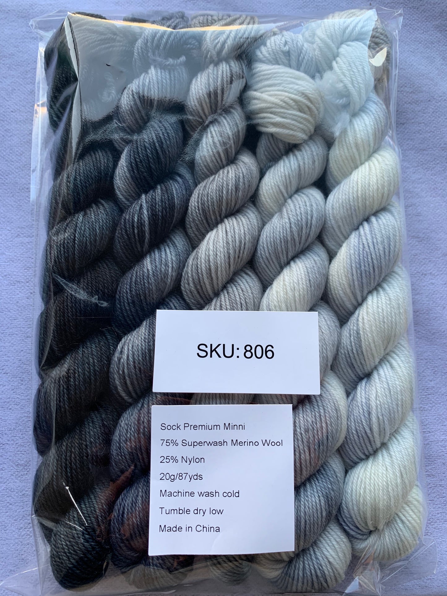 Hand Dyed Gradient Mini Skein Set | Sock Yarn Minis