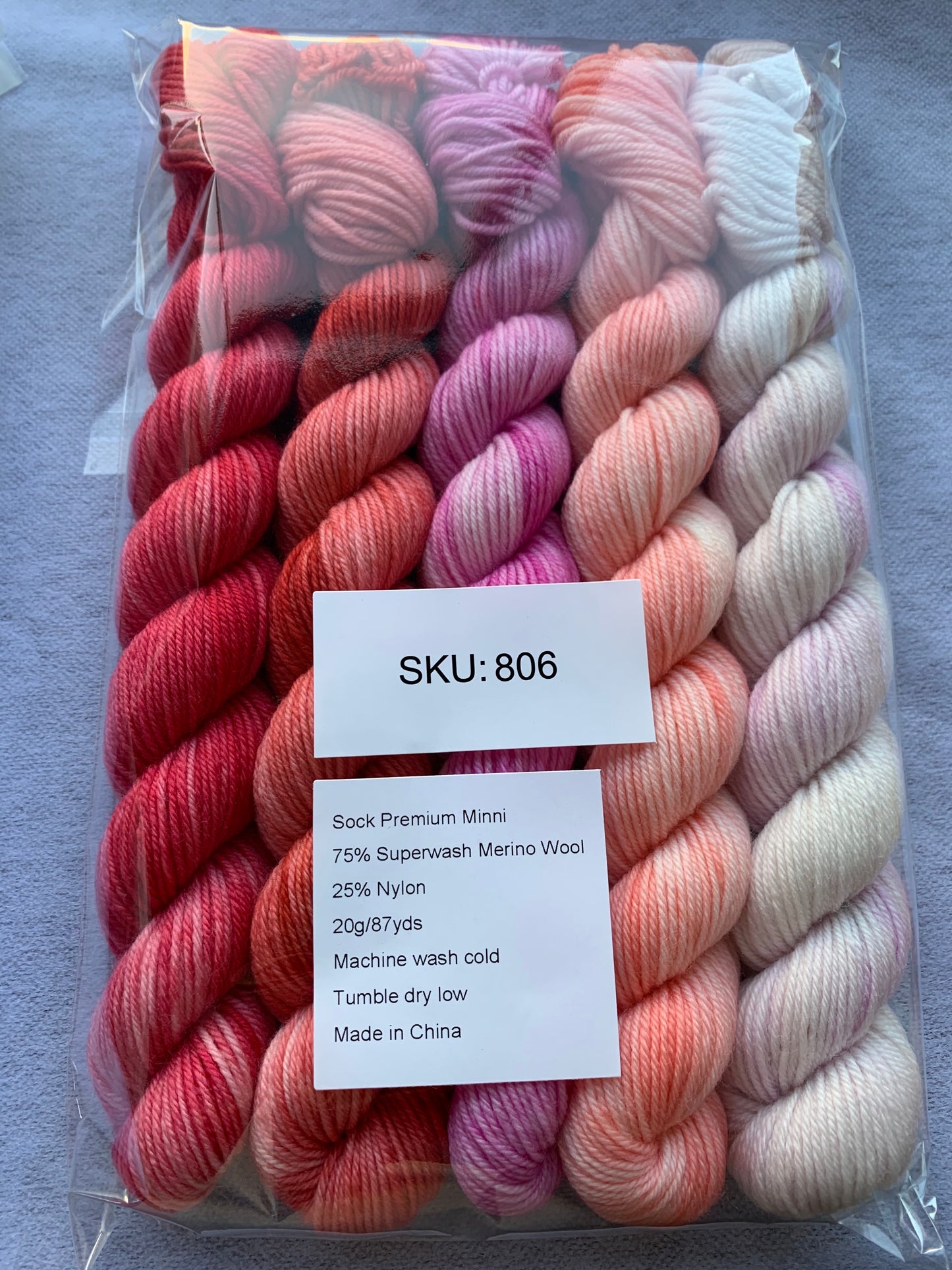 Hand Dyed Gradient Mini Skein Set | Sock Yarn Minis