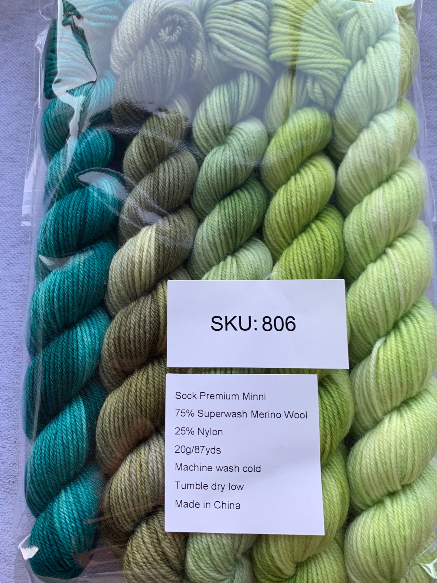 Hand Dyed Gradient Mini Skein Set | Sock Yarn Minis